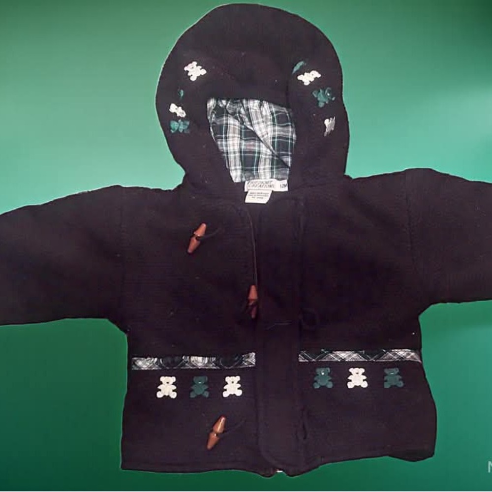 12 months baby—Vintage—Fried Knit Creations